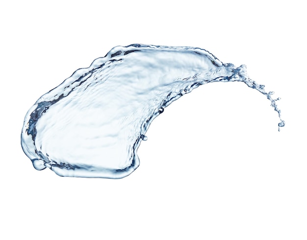 Spruzzo d'acqua blu