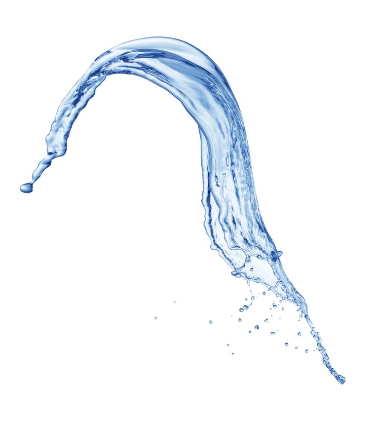 Spruzzo d'acqua blu