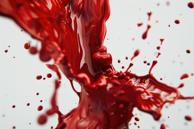 Spruzzo di vernice rossa
