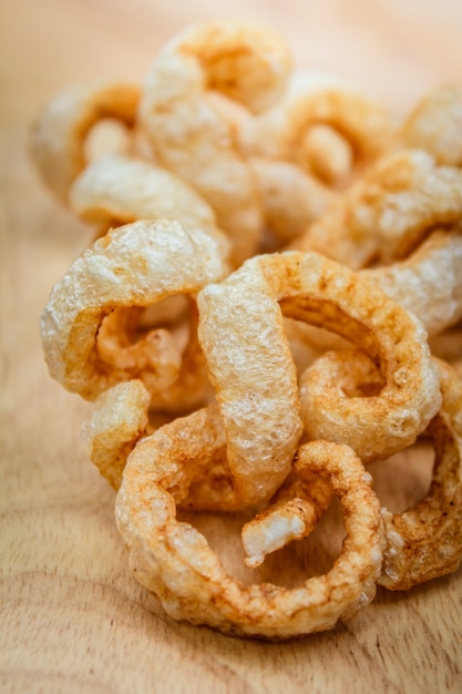 Spuntino di maiale o crepitio di maiale