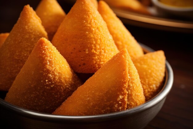 Spuntino salato Coxinha Carne di formaggio dorato Genera Ai