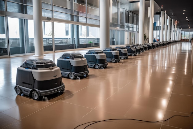 Squadra di pulitori robotici generativa ai