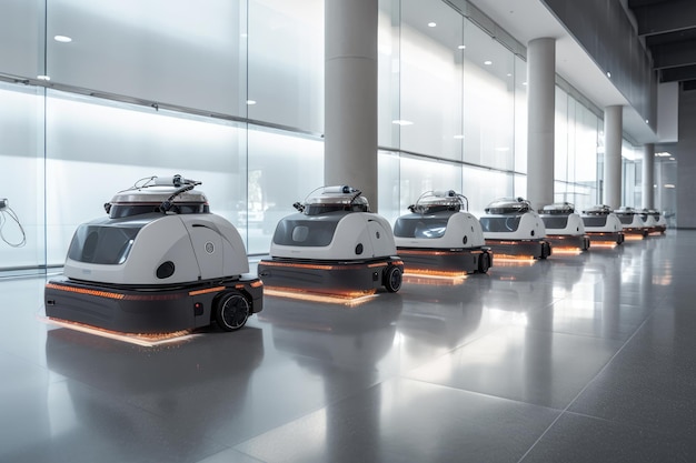 Squadra di pulitori robotici generativa ai