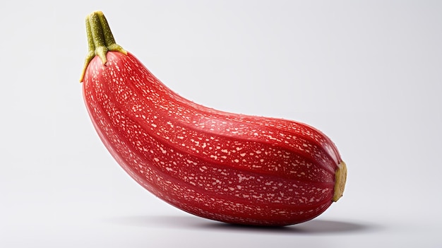 Squash kuri rosso su uno sfondo bianco Ai generativo