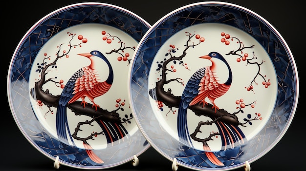 Squisita coppia di porcellana di esportazione cinese Famille Rose