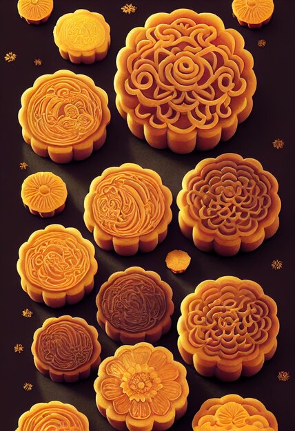 Squisiti Mooncakes di metà autunno