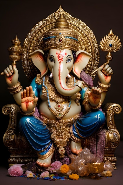 Sri Ganesha seduto