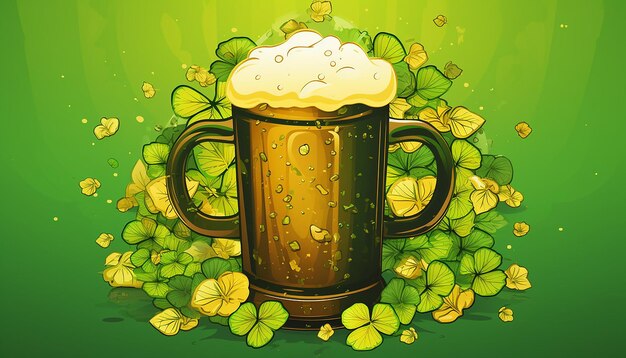 St. Patrick's Day tazze di birra