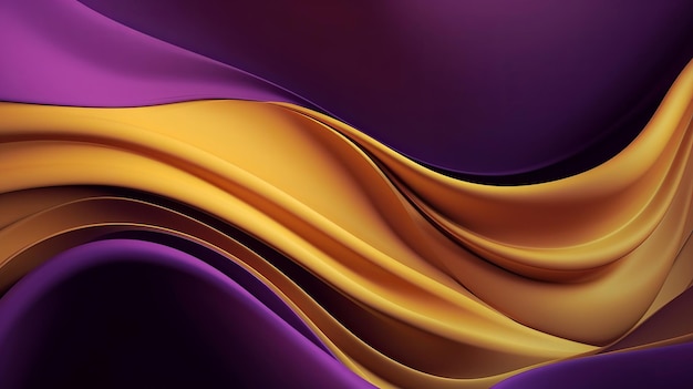 Stabilimento teorico con Wave Shinning Gold e Purple Point Silk Surface AI Generato
