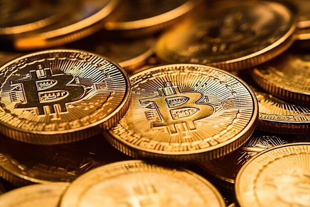 Stack di Bitcoin d'oro