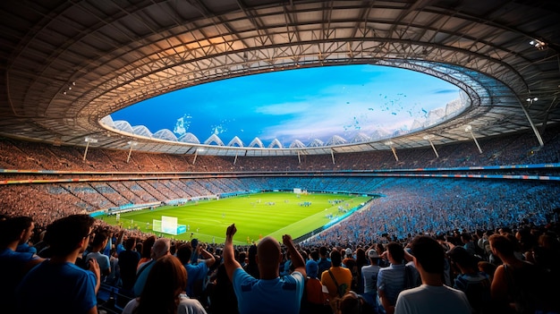 Stadio con tifosi IA generativa