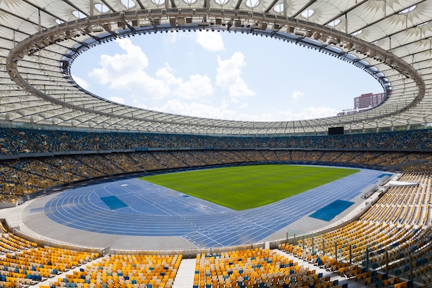 Stadio di calcio dall'alto