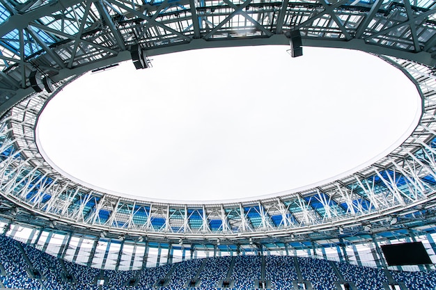 stadio di calcio vuoto