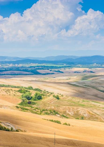 Stagione estiva nella campagna toscana, vicino a Siena