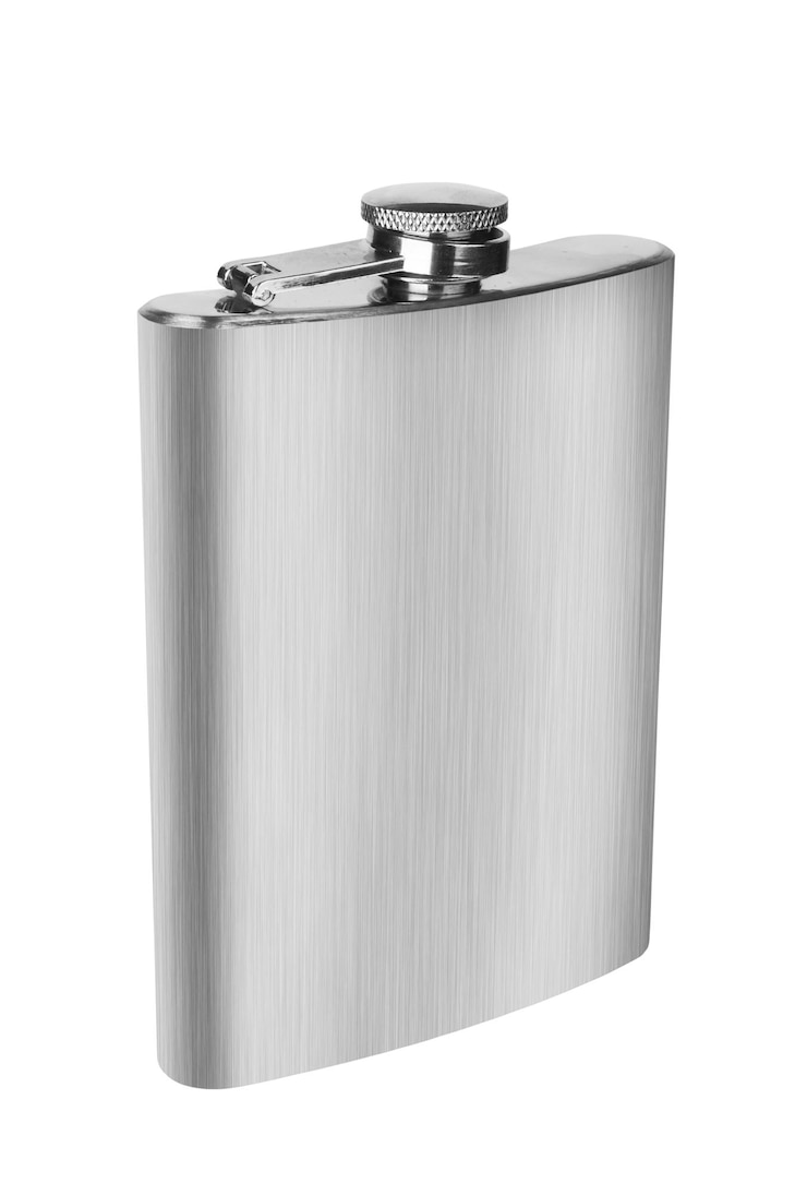 Photo stainless hip flask