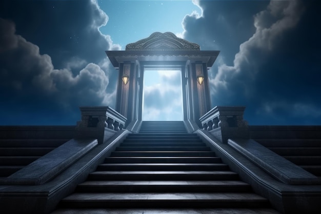 Stairway to Heaven Ascending through the Clouds Generative AI