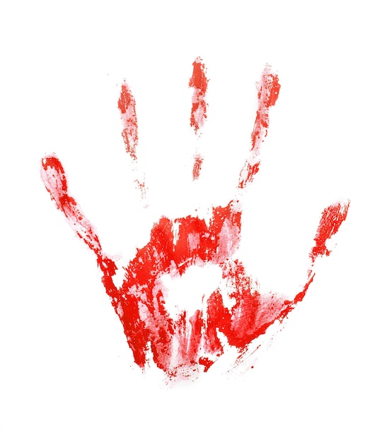 Stampa a mano rossa