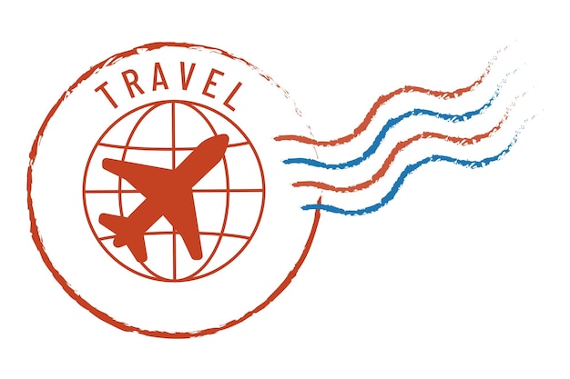 Stamponi postali di viaggio globali PNG sfondo trasparente