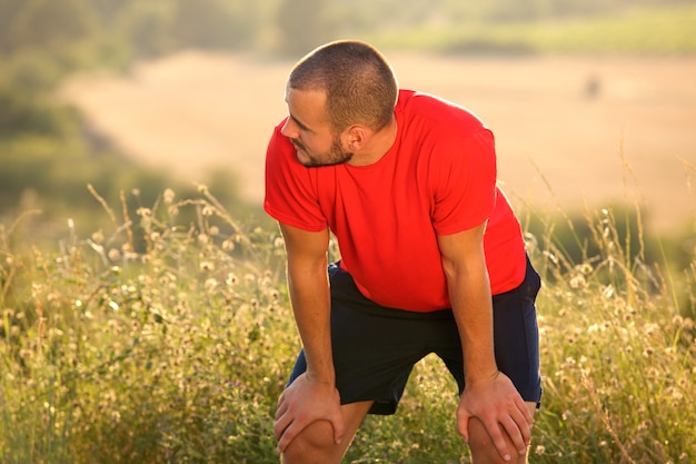 Stanco dopo l&#39;allenamento