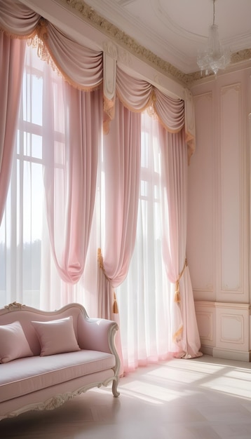 stanza rosa di lusso rosa