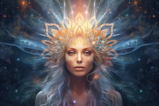 Star whisperer personaggio fantasia fantastica illustrazione generativa ai