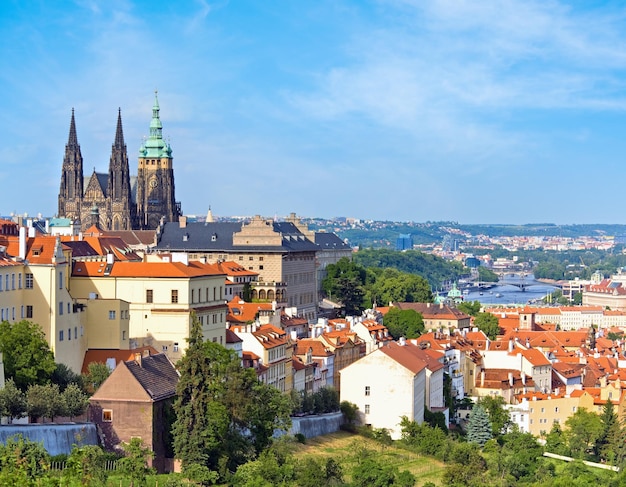 Stare Mesto vista sulla città vecchia di Praga Repubblica Ceca