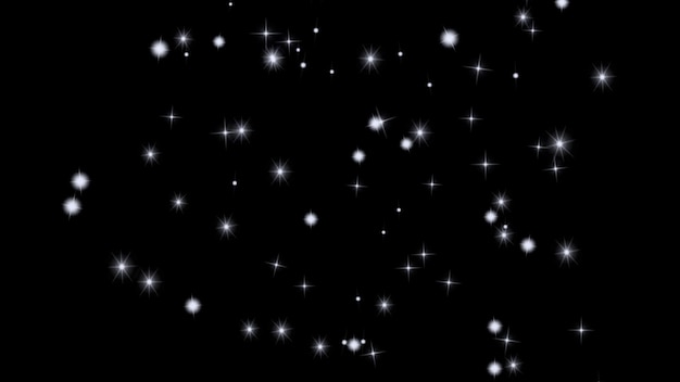 stars on a black background