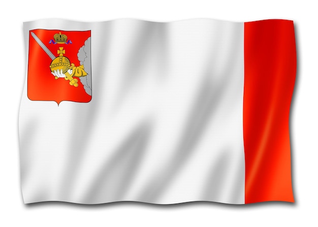 Stato di Vologda Oblast bandiera Russia