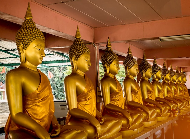 Statua del Buddha in tempio dell&#39;asiatico