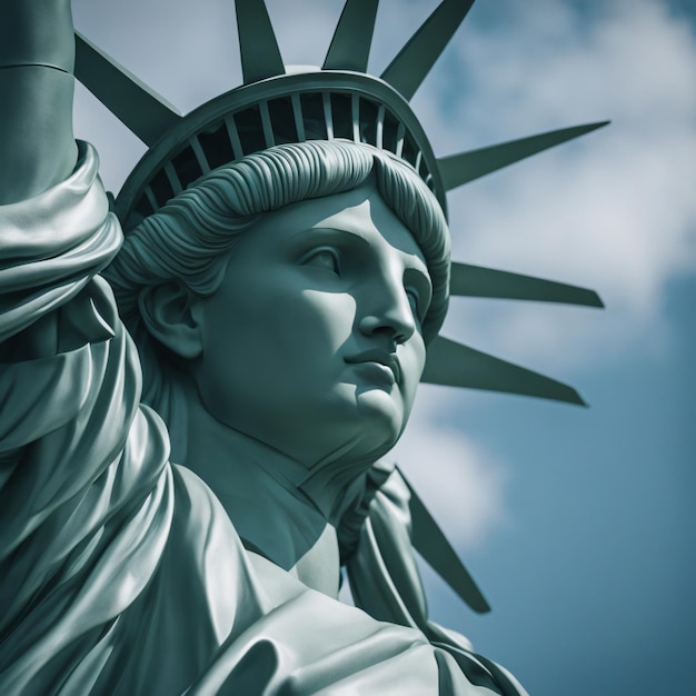 Statua della Libertà colossale scultura neoclassica New York negli Stati Uniti