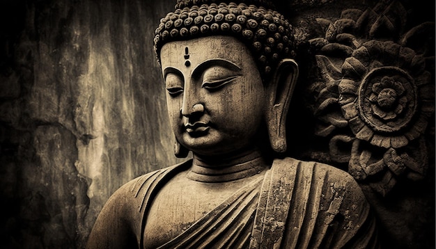 Statua di Buddha, ai generativa