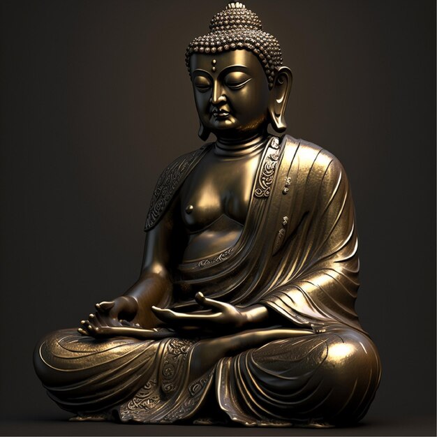 Statua di Buddha, ai generativa