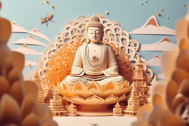 Statua di Buddha in meditazione