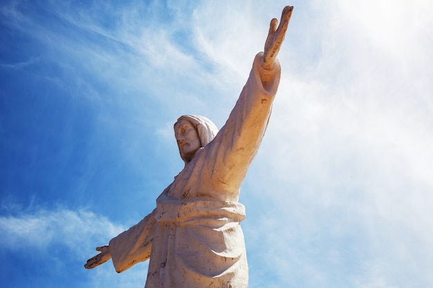 Statua di Cristo a Cusco, Perù, Sud America