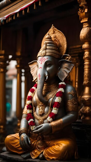 Statua di Ganesha nel tempio