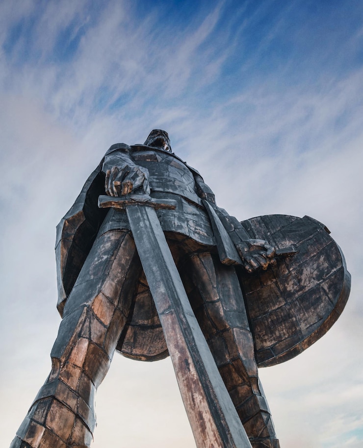 Photo statue of prince laborec
