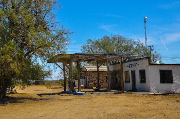 Stazione di servizio abbandonata sulla storica Route 66