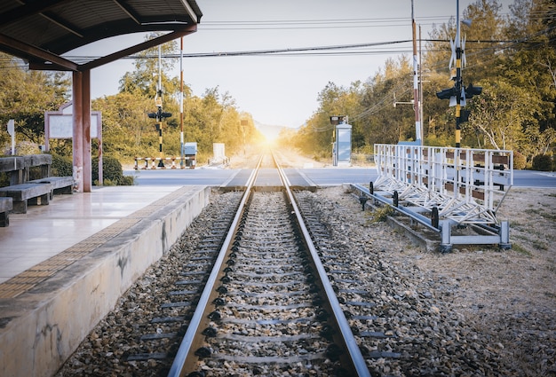 Stazione ferroviaria in Tailandia