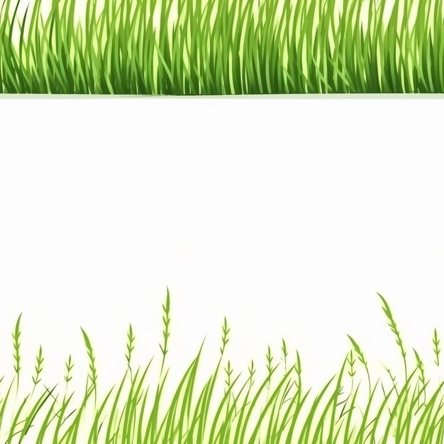 Steli di piante vettoriali gratis per l'illustrazione della natura del piano frontale verde isolato