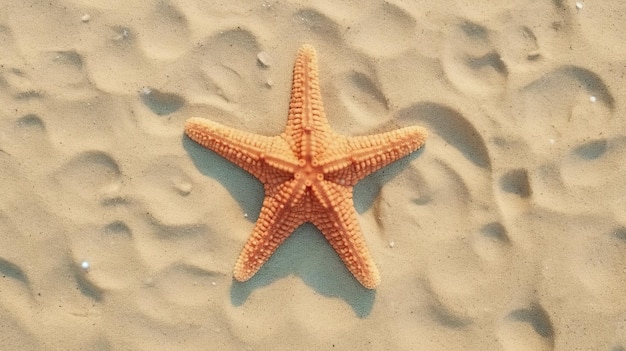 stella marina sulla spiaggia sabbiosa