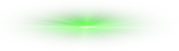 Stella verde chiaro scintilla solare chiaro luce bianca lampeggiamento verde illustratore vettoriale effetti di illuminazione
