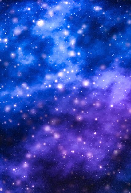 Stelle pianeta e galassia nel cosmo universo spazio e tempo viaggi scienza sfondo