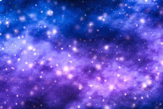 Stelle pianeta e galassia nel cosmo universo spazio e tempo viaggi scienza sfondo