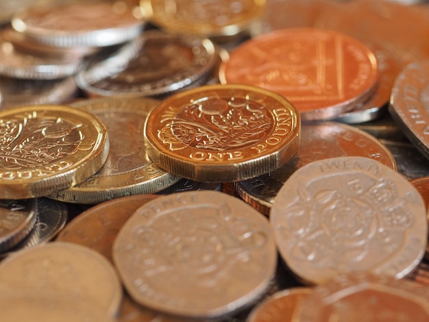 Sterlina monete, Regno Unito sfondo