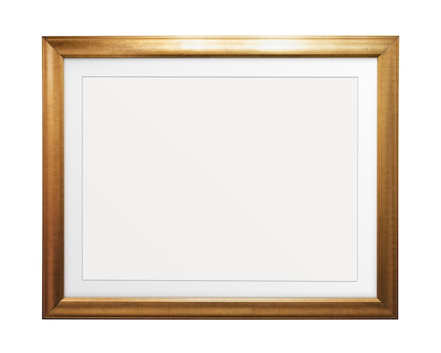 Sticker a cornice d'immagine in oro Png sfondo trasparente