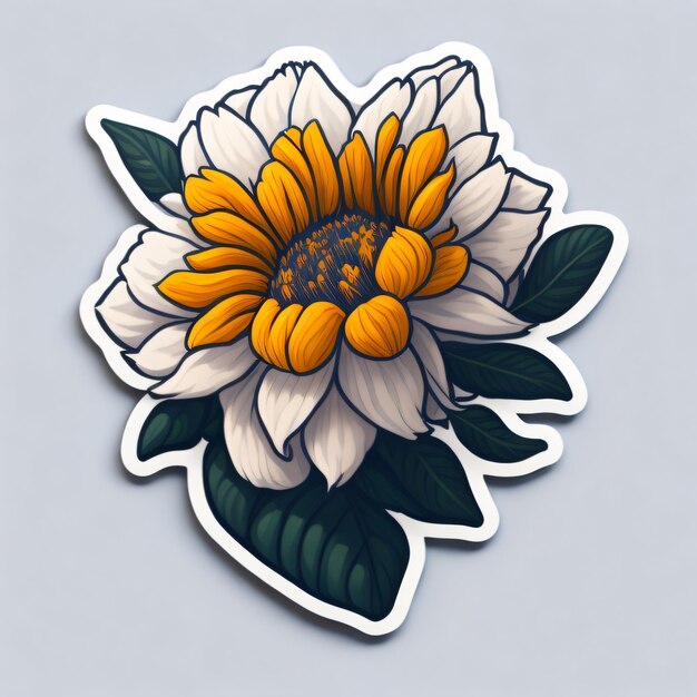 Sticker di fiori carini 8