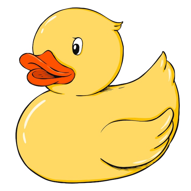 Sticker png con l'elemento del cucciolo di anatra carino