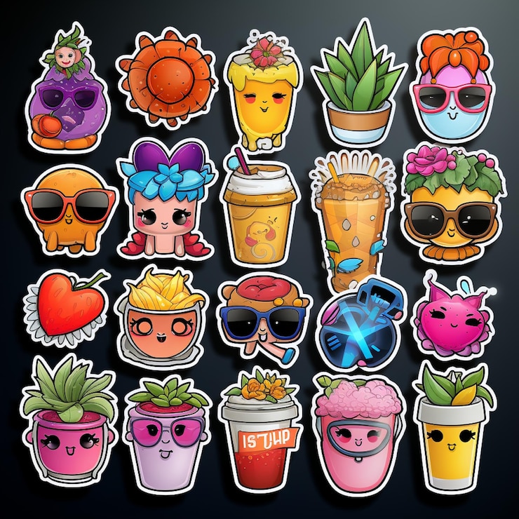 Foto stickers carini per kawaii