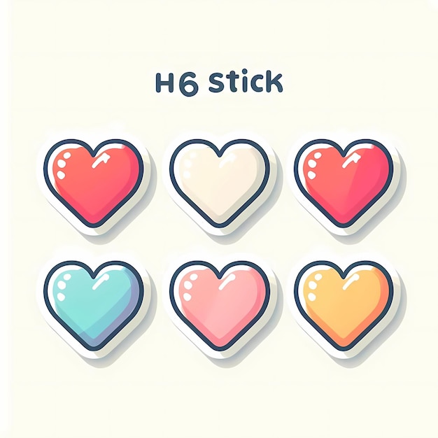 Stickers di corazones