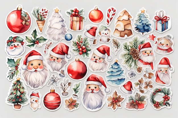 Stickers di Natale carini e adorabili